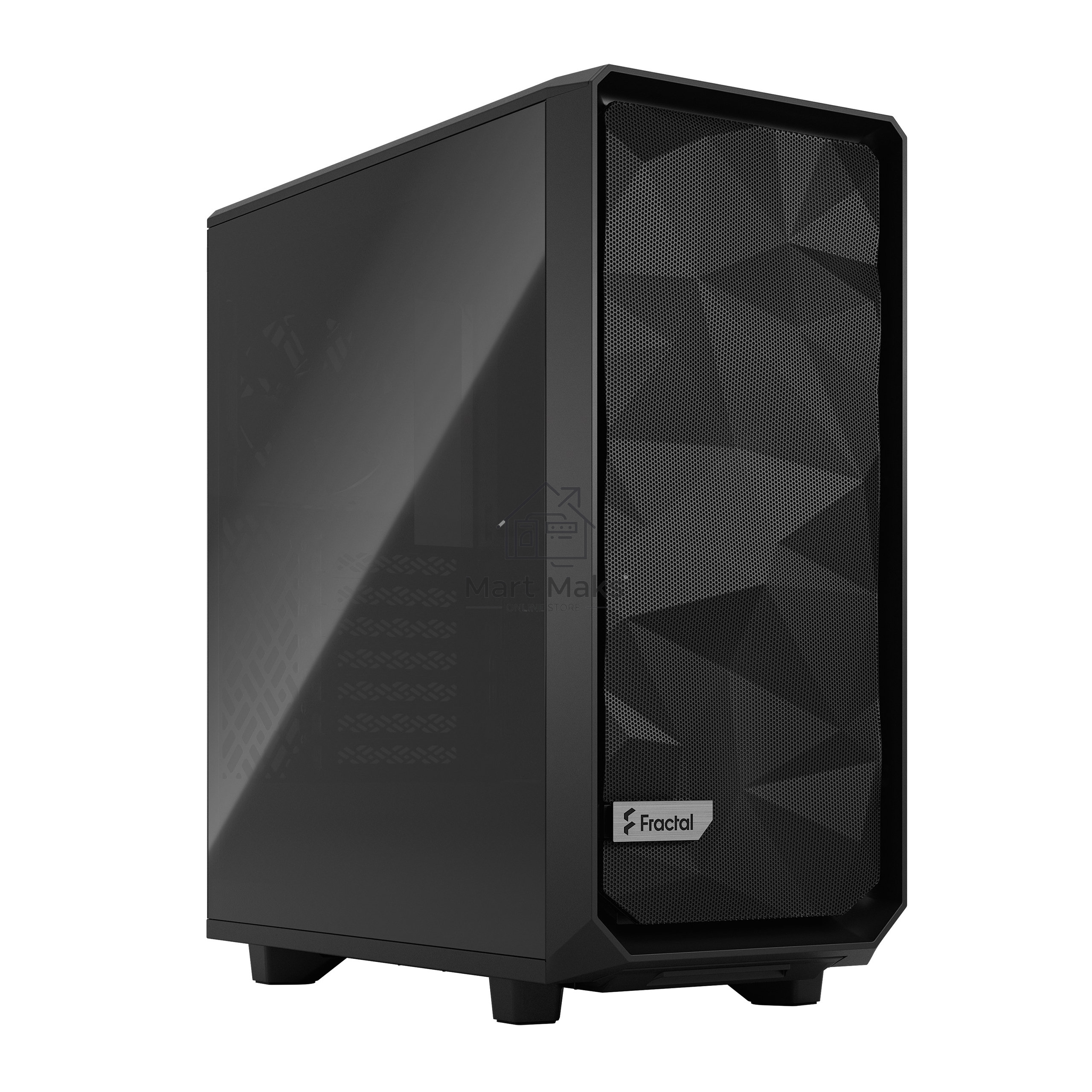Компьютерный корпус Fractal Design MESHIFY 2 COMPACT BLACK - DARK TG / ATX, TG / 2x140mm & 1x120mm fans inc. / FD-C-MES2C-02