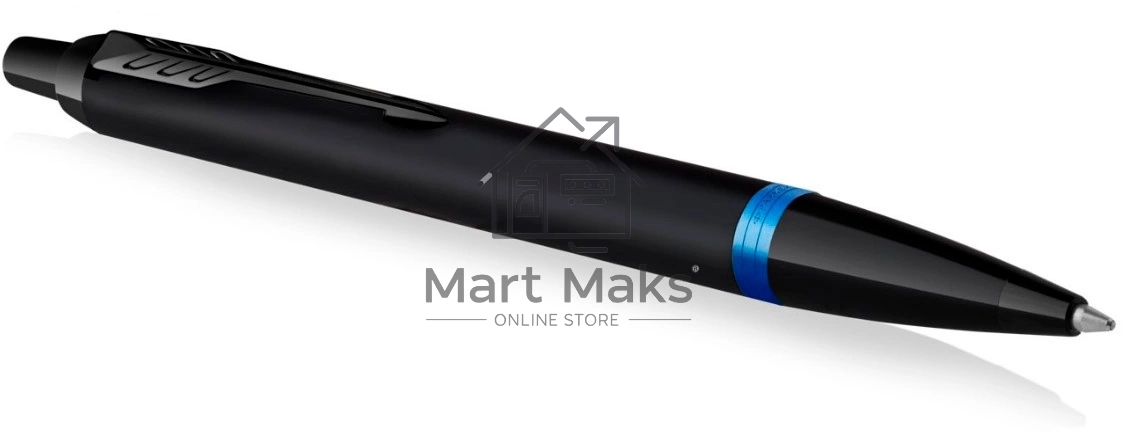 Ручка шариковая Parker IM Vibrant Rings K315 (CW2172941) Marine Blue PVD M, синие чернила, подарочная коробка