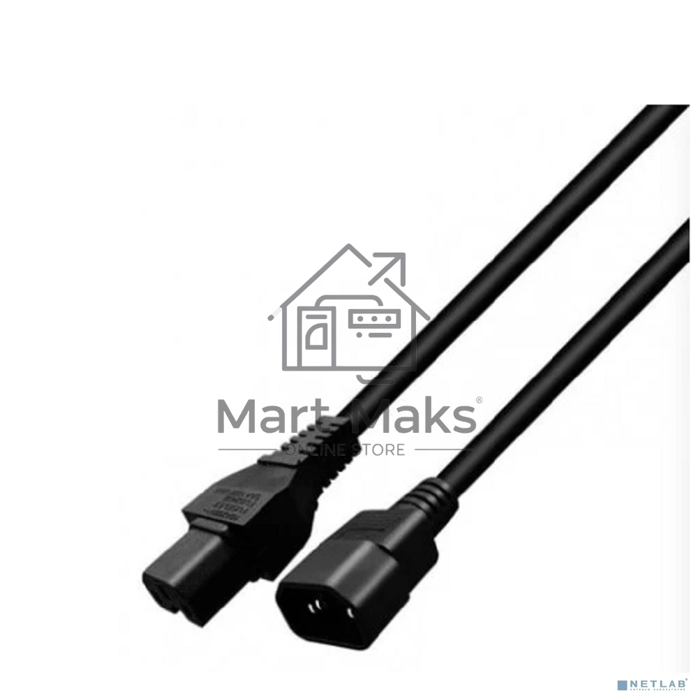Кабель питания KS-is IEC-C14 - IEC-C15 (KS-857B-2) 2м черный