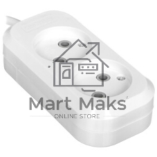 Удлинитель бытовой Smartbuy (SBE-10-2-03-N) 2 гнз х 3,0 м (10А/2.2 кВт, ПВС 2х1.0)
