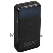 Портативный аккумулятор Perfeo Powerbank LAPTOP 65W 20000 mAh/LED дисплей/PD+QC 3.0/2Type-C/1 USB,max 65W черный