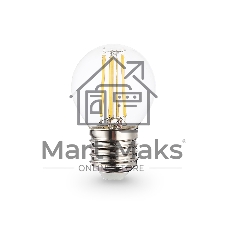 Лампа светодиодная 451523 Filament LED G45 15W E27 2700K 220-240V