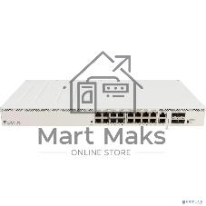 Коммутатор MikroTik CRS320-8P-8B-4S+RM, 16×1 Гбит/с PoE, 4×10G SFP+, управляемый