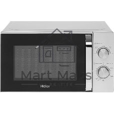 Микроволновая печь Haier HMB-MM208SA серебристый/черный, 20 л, 800 Вт, переключатели - поворотный механизм