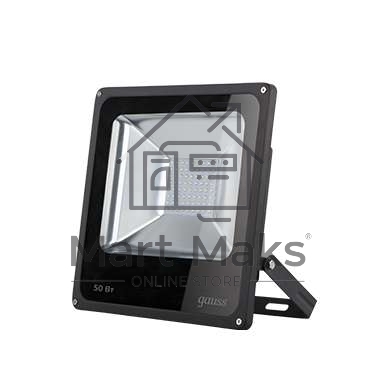 Прожектор светодиодный GAUSS 613100350 LED 50W IP65 6500К черный 1/6