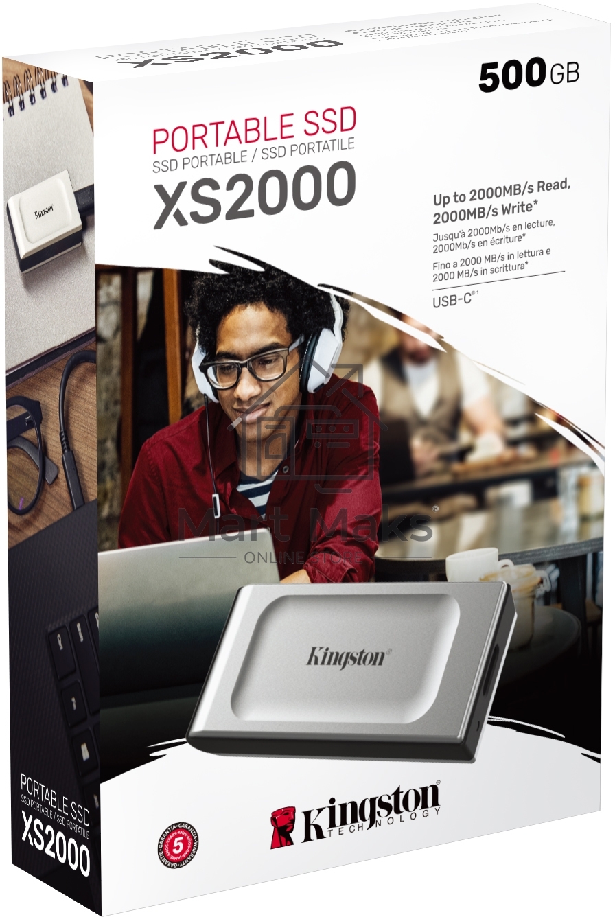 Портативный твердотельный накопитель Kingston 1TB Portable SSD XS2000