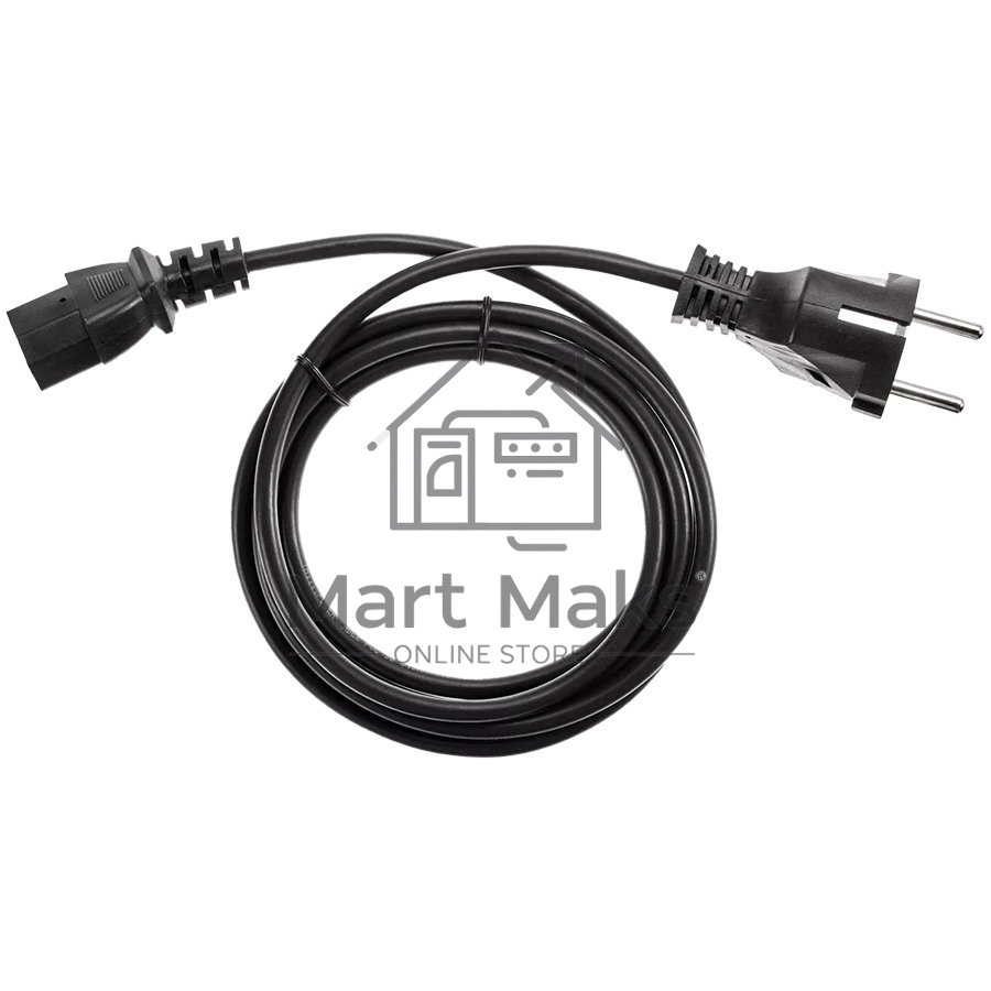 Кабель компьютер - розетка 1.8m 220V (Европейский стандарт) VCOM/TELECOM