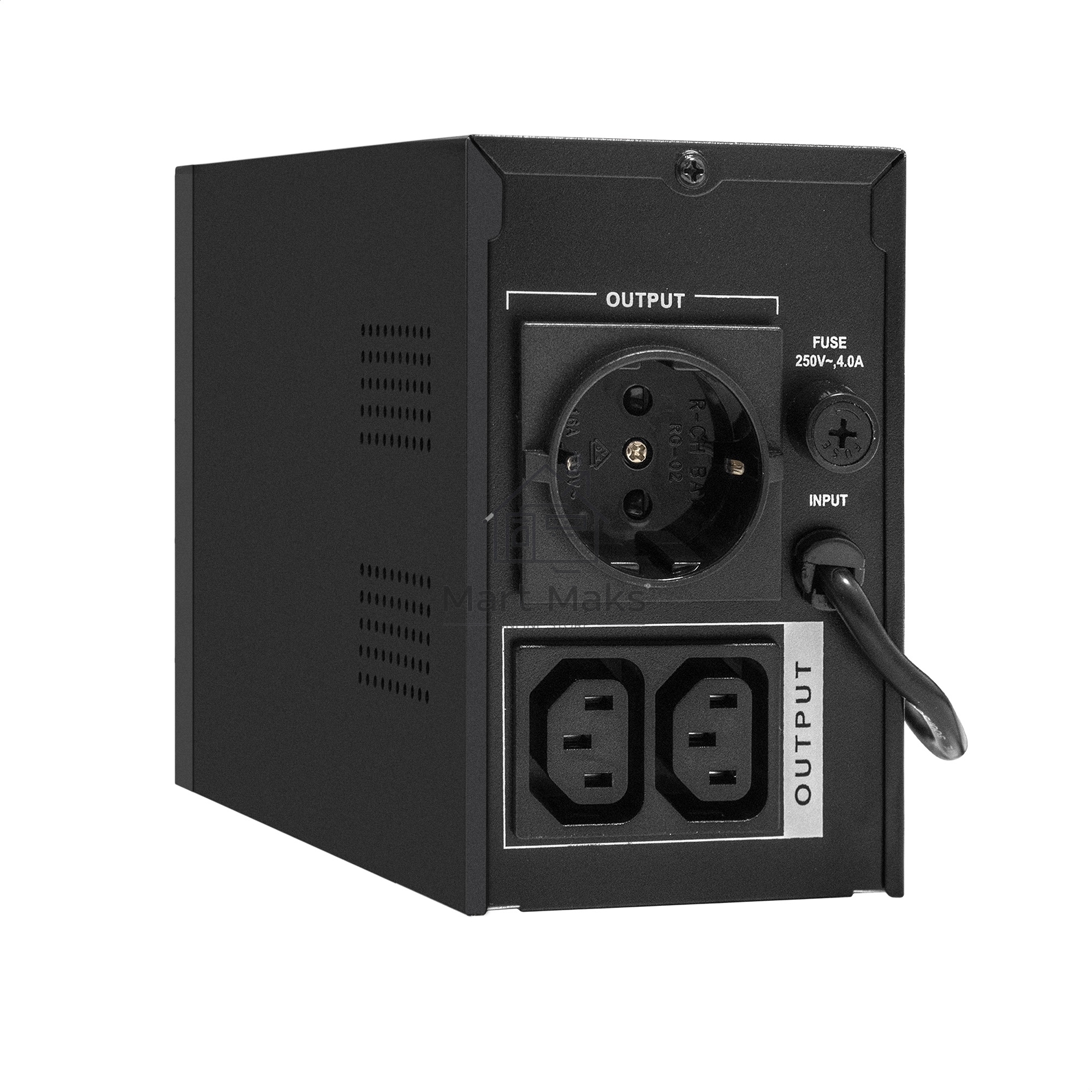 Источник бесперебойного питания ExeGate Power Smart ULB-650.LCD.AVR.1SH.2C13 <650VA/360W, LCD, AVR,1*Schuko+2*C13, металлический корпус, Black>