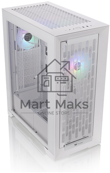 Компьютерный корпус Thermaltake CTE T500 TG ARGB белый без БП ATX 3x140mm 2xUSB3.0 1xUSB3.1 audio bott PSU