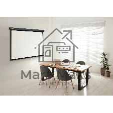 Экран Cactus 213x213см Wallscreen CS-PSW-213X213-SG 1:1 настенно-потолочный рулонный серый