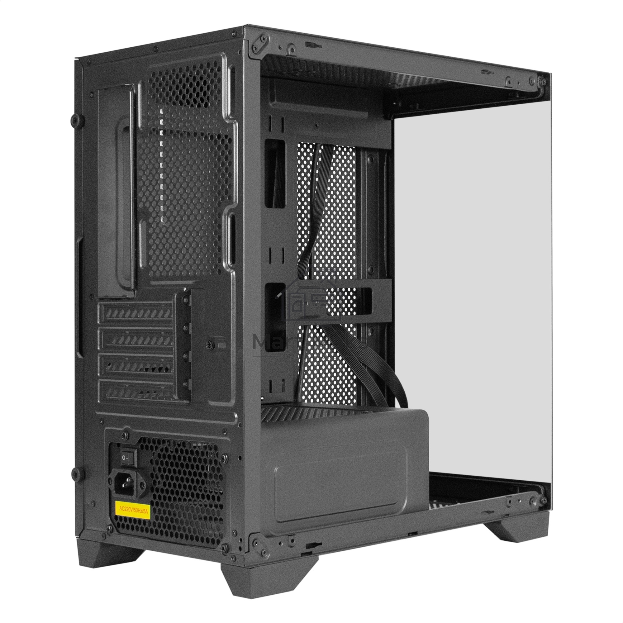 Компьютерный корпус Minitower ExeGate i3 SEA LE-NPX500 (mATX, БП 500NPX, 1*USB+1*USB3.0, HD аудио, черный, передняя и боковая панели - закаленное стекло)