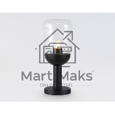 Светильник Ambrella light ST2085 BK/CL черный/прозрачный IP54 E27 max 40W D150*350