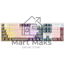 Клавиатура Defender Dasher GK-472 проводная, USB Type-A, белый/серый