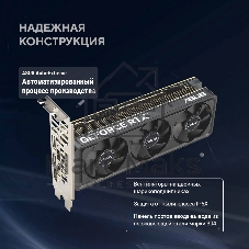 Видеокарта Asus GeForce RTX 5060 LP BRK, NVIDIA RTX 5060, 8Gb, GDDR7, 128 bit, PCI-E 5.0, HDMIx2, DPx1, HDCP, 2580 MHz