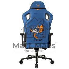 Кресло игровое Knight Craft Dragon синий эко.кожа крестов. металл