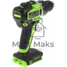 Дрель-шуруповерт GREENWORKS GD24DD90, 24 В, 0 Ач, 90 Нм, бесщеточный, ударный