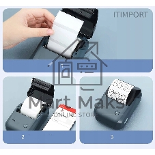 Термопринтер Niimbot B1 Space Blue (1746799) 203dpi 50мм/с/USB/BT для печ.этик. голубой
