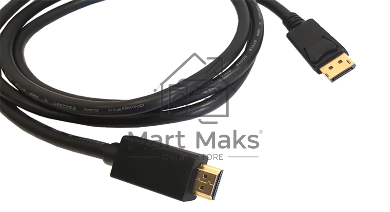 Кабель   Kramer C-DPM/HM-3 DisplayPort-HDMI (Вилка - Вилка), 0,9 м