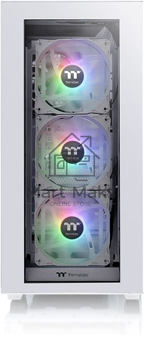 Компьютерный корпус Thermaltake Divider 300 TG ARGB белый без БП ATX 2x120mm 2xUSB3.0 audio front door bott PSU