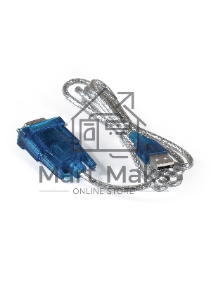 Кабель-адаптер ExeGate EX284950RUS USB 2.0-RS232 ExeGate EX-UAS-0.8 (Am/DB9M, 0,8м, крепеж разъема - винты)