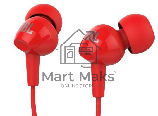 Наушники JBL Гарнитура C100si красный