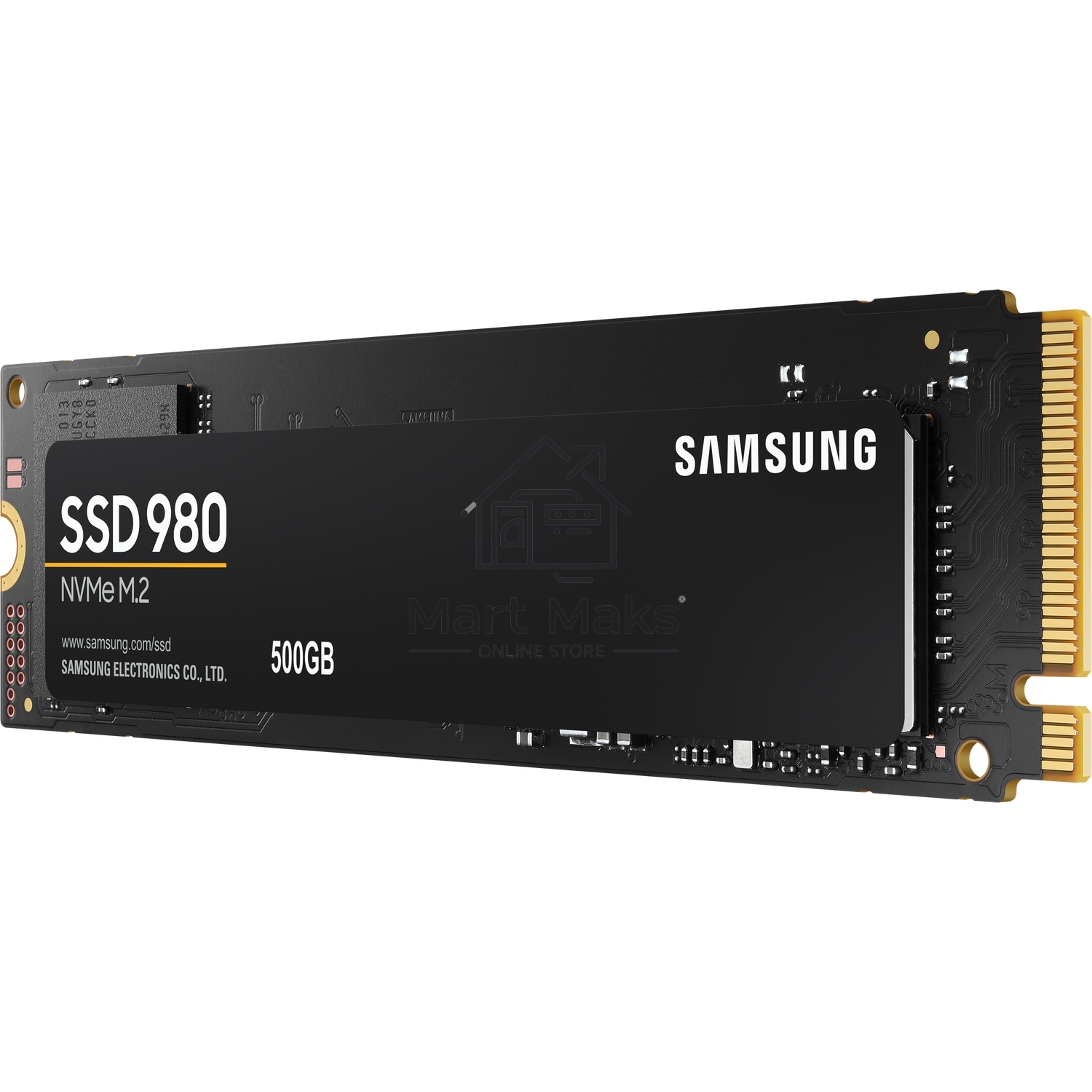 Накопитель SSD Samsung 980 MZ-V8V500BW, 500Gb, PCIe 3.0 x4, M.2 2280, NVMe, R/W 3100/2600