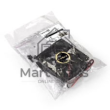 Вентилятор для корпуса ExeGate EX08025S2P черный, 80 мм, 2200 об/мин, 22.5 дБ, 2 pin