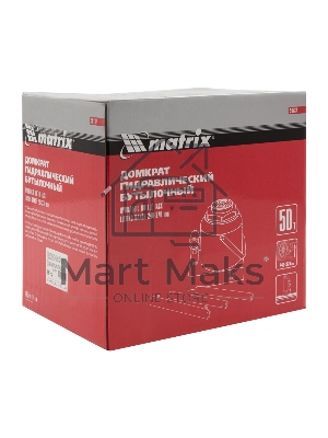 Домкрат Matrix бутылочный 50т h подъема 236–356мм