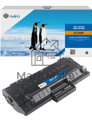 Картридж лазерный G&G GG-D109S черный (2000стр.) для Samsung SCX-4300