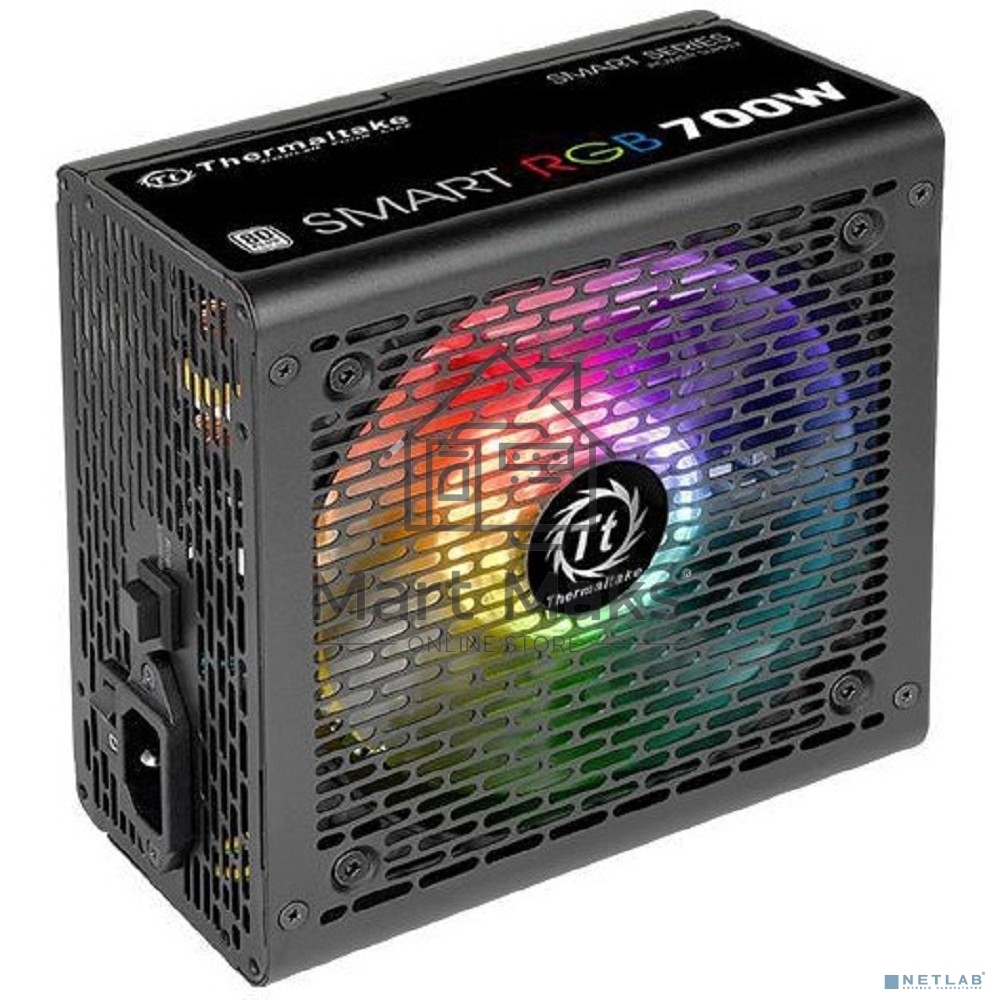 Блок питания Thermaltake Smart RGB (PS-SPR-0700NHSAWE-1), 700Вт, 80 PLUS, 120мм, черный