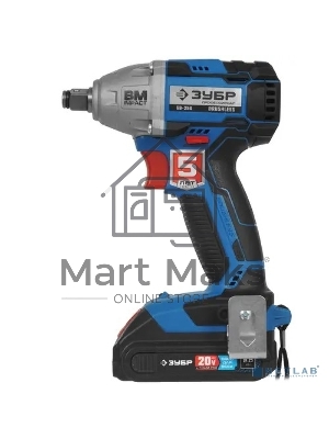 Бесщеточный гайковерт ЗУБР Профессионал GB-250-22, 20В, 2 АКБ (2Ач), в кейсе