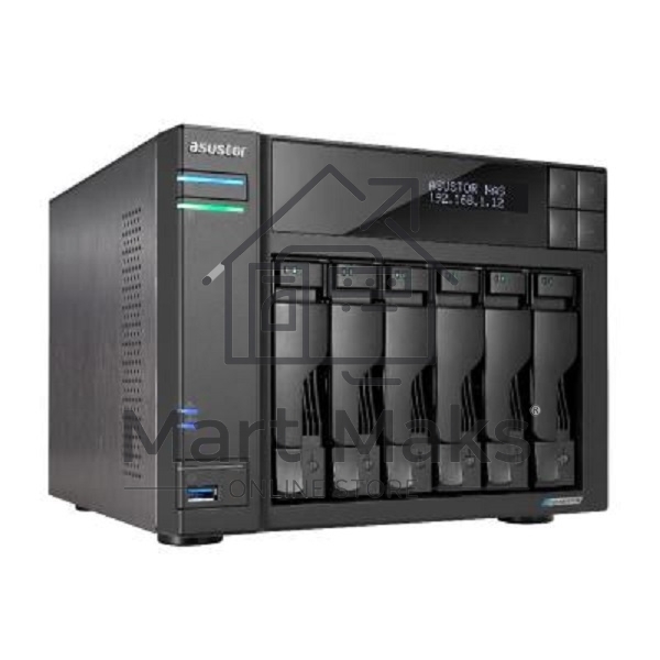 Сетевой накопитель ASUSTOR AS6706T/6 BAY/EU/8GD4 (90IX01N1-BW3S60)