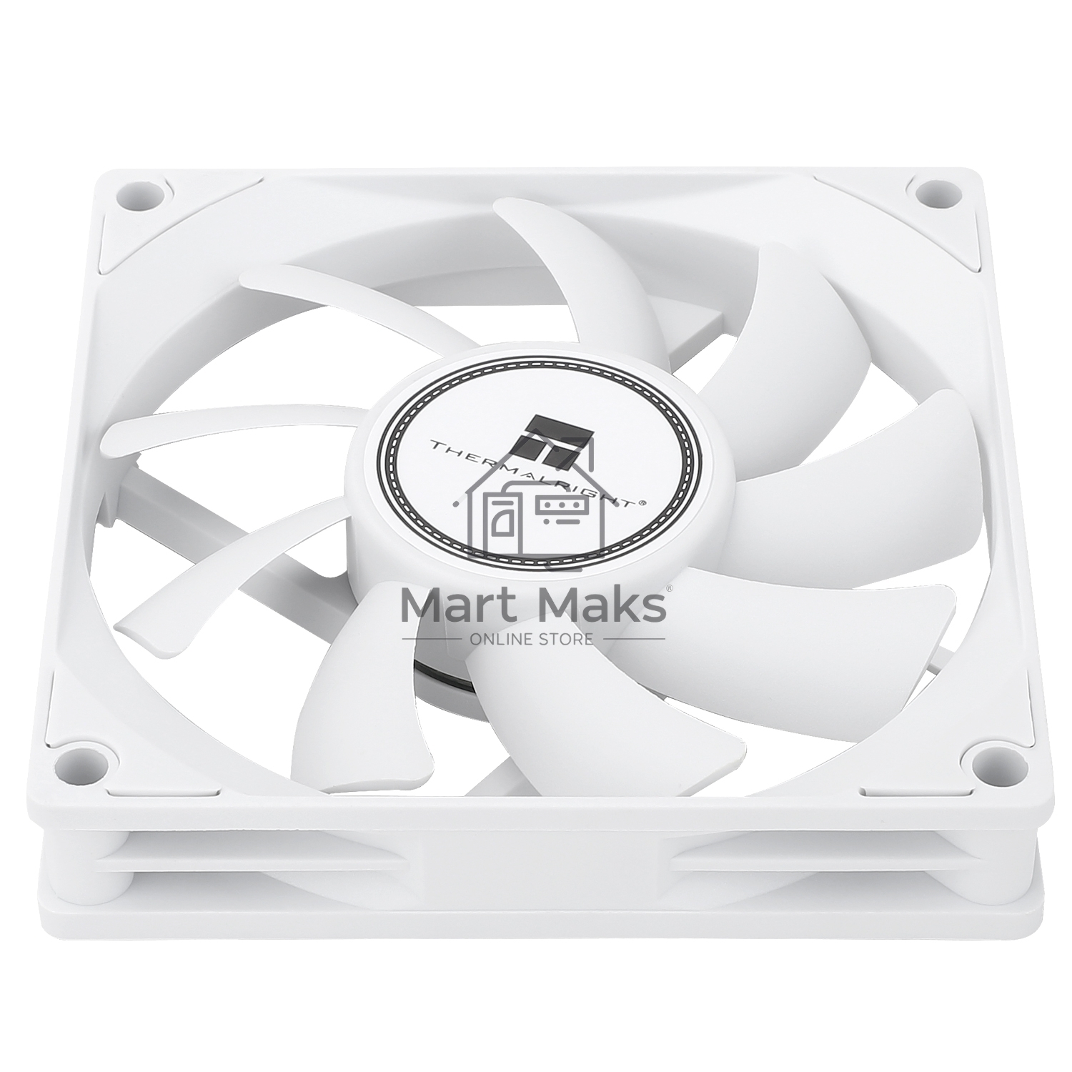Вентилятор корпусный Thermalright TL-8015W (80x80x15mm, 4-pin PWM, 28.4CFM, 23.3dBA, 2200RPM, White)
