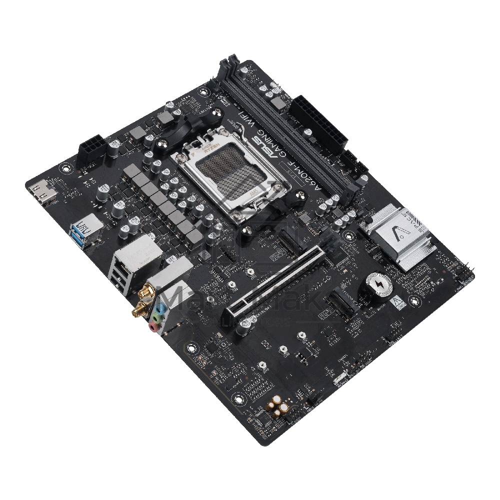 Материнская плата ASUS A620M-F GAMING WIFI, AM5, AMD A620, 2xDDR5, 2xM.2, 1xPCIe 4.0 x16, 1xHDMI, 1x2.5Gb LAN, Wi-Fi 6E, Bluetooth 5.3, 2xUSB-A 5Gbps, 2xUSB-A 2.0, 3x3.5 мм, 7.1, mATX