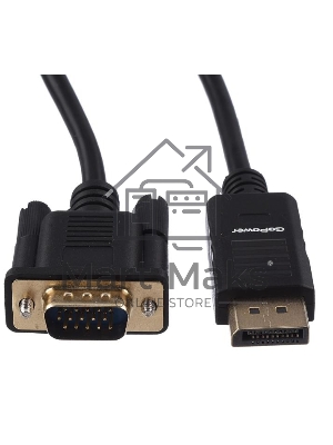 Кабель GOPOWER DISPLAYPORT-VGA 1.8M 00-00027497 черный