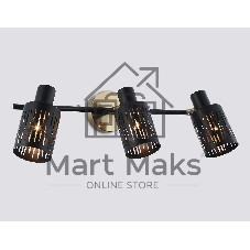 Светильник Ambrella light TR8669/3 BK/SB чёрный/бронза E14/3 max 60W 560*100*190