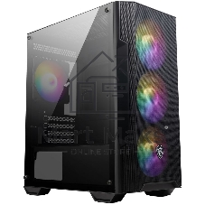 Компьютерный корпус MSI MAG FORGE M100A, Mini-Tower, черный 4x120мм