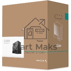 Корпус DeepCool CL600, Midi-Tower, чёрный, 2 x 120 мм