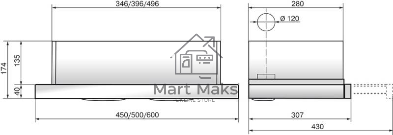 Вытяжка встраиваемая Elikor Интегра Glass 60Н-400-В2Д нержавеющая сталь/стекло черное, 60 см, 400 куб. м/ч, 55 дБ