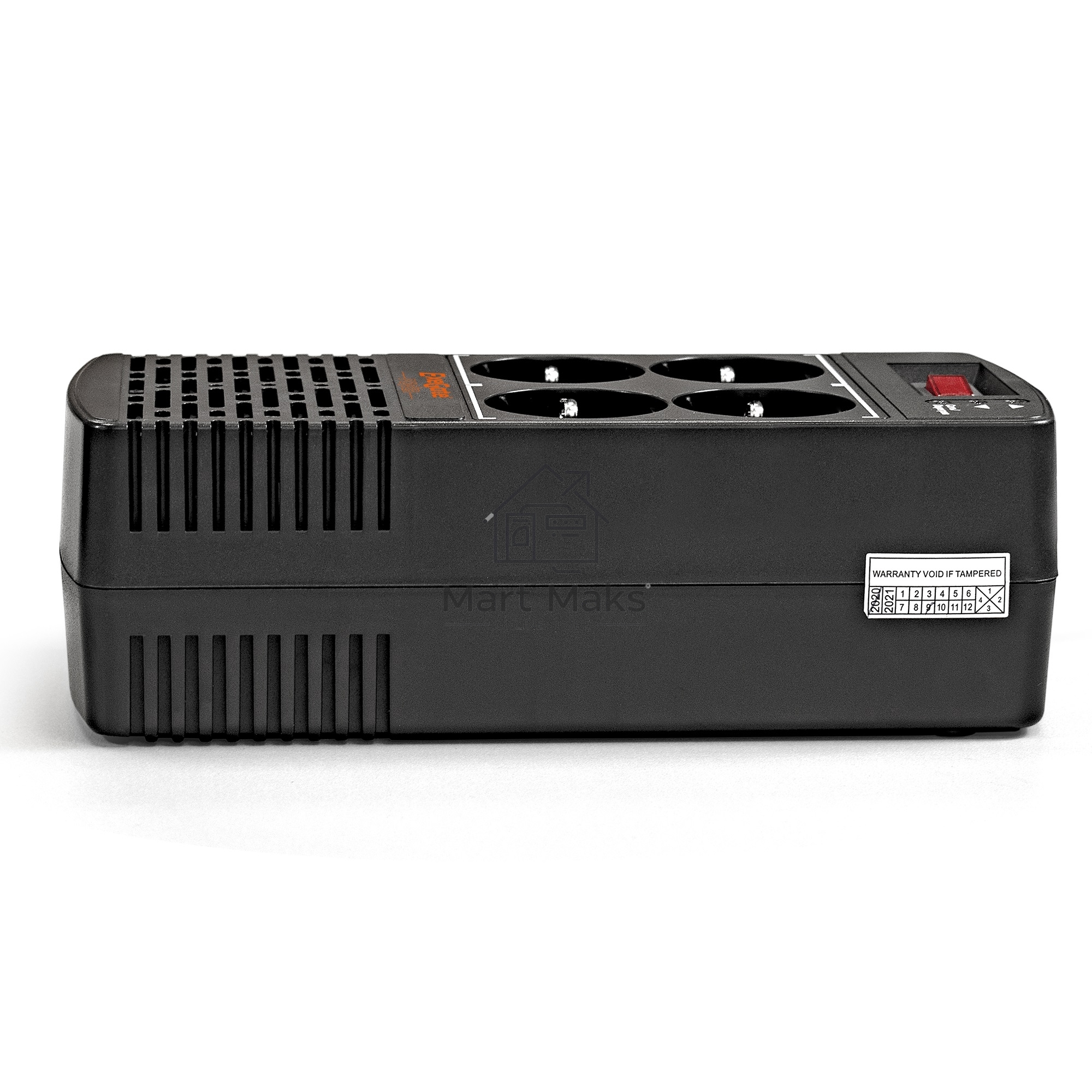 Стабилизатор ExeGate Power AD5000-800 (800VA/400W, диапазон 150...280В, 4 евророзетки)