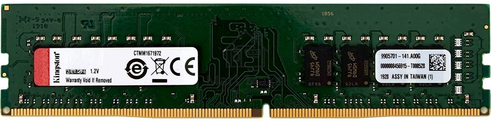 Оперативная память Kingston ValueRAM, DDR4, 32Gb (1x32Gb), 3200MHz, CL22, DIMM