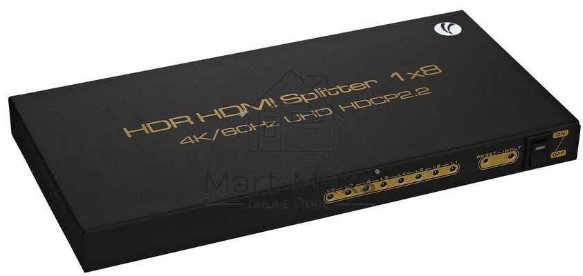 Разветвитель VCOM HDMI Spliitter 1=>8 2.0v, <DD428>