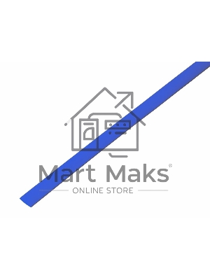 Трубка термоусадочная 6.0/3.0 1м син. Rexant 20-6005