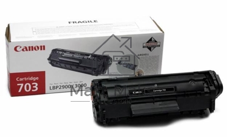Картридж лазерный Canon 703 (7616A005) черный (2000 стр.) для Canon LBP-2900/3000