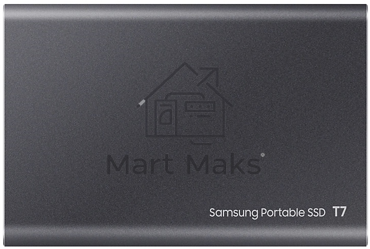 Твердотельный накопитель Samsung SSD 2TB T7, USB Type-C, R/W 1000/1050MB/s, Titanium