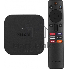ТВ-приставка Xiaomi Mi TV Box S 2nd Gen black (Google TV, 4К, 2 Gb ОЗУ, Bluetooth, Wi-Fi, USB, HDMI) (PFJ4167RU)