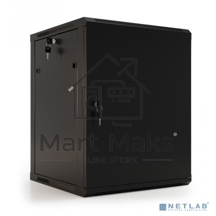 Шкаф настенный Hyperline TWB-0966-SR-RAL9004 19-дюймовый (19