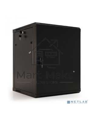 Шкаф настенный Hyperline TWB-0966-SR-RAL9004 19-дюймовый (19