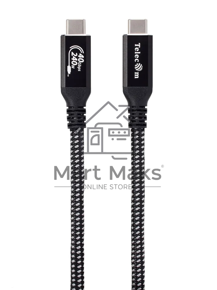 Кабель USB4 TypeCM/CM 8K@30Hz, 40Gbps, PD 240W, медь Telecom 2м TUS840-2M