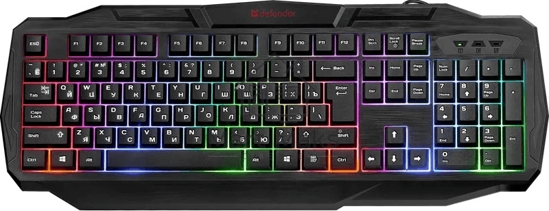 Клавиатура Defender Ultra HB-330L RU проводная, USB, черный